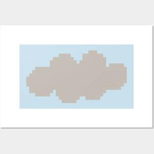 Cloud Pixel Art Posters and Art